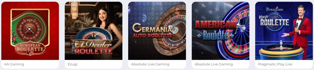 PlanGames Casino Online Bereich mit Tischspielen wie Poker und Roulette